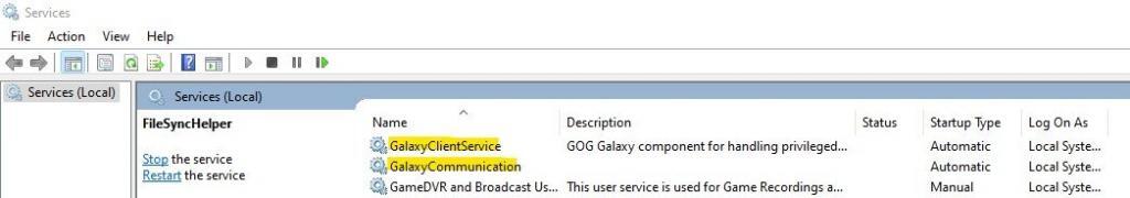 GOG Galaxy Services